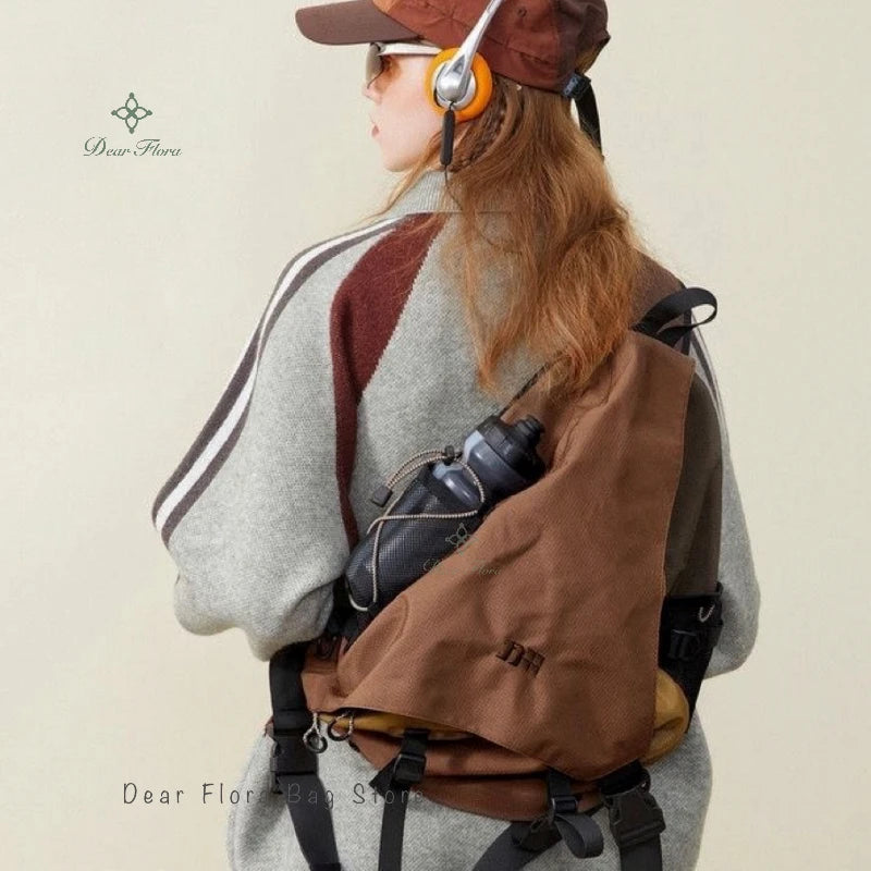 Sac Bandoulière Y2K Unisexe en Nylon – Léger, Tendance et Idéal pour Voyage & Outdoor