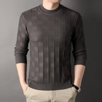 Pull motif Jacquard damier Homme - Hiver 2023