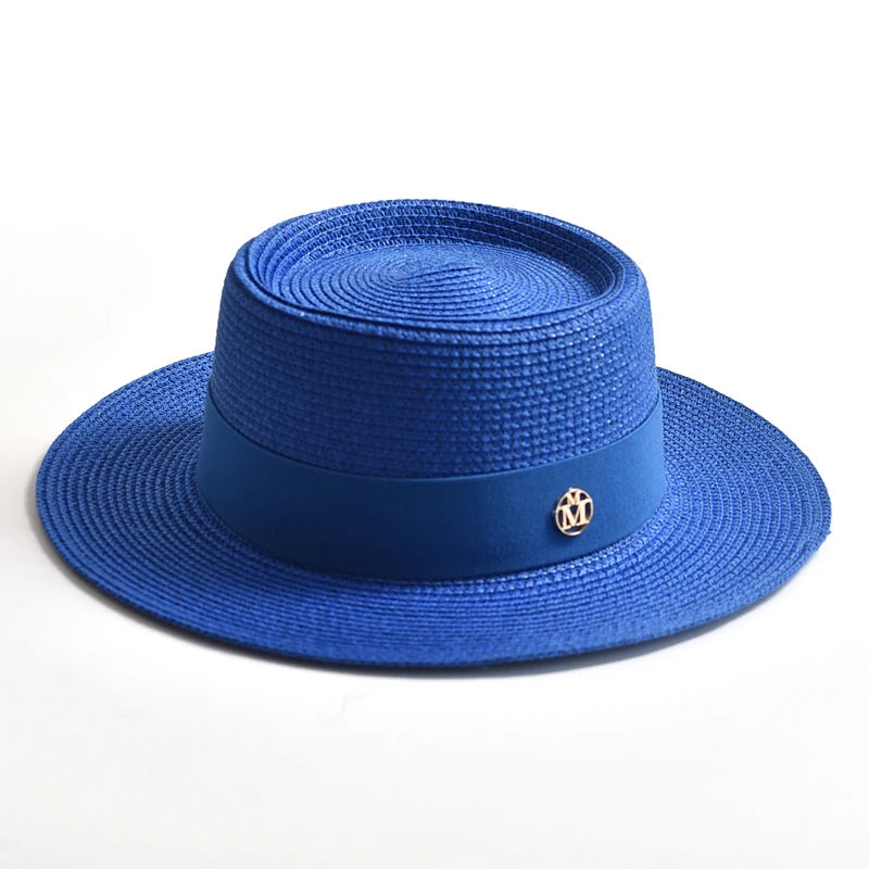 Chapeau de Paille Coloré à Ruban - 17 Couleurs