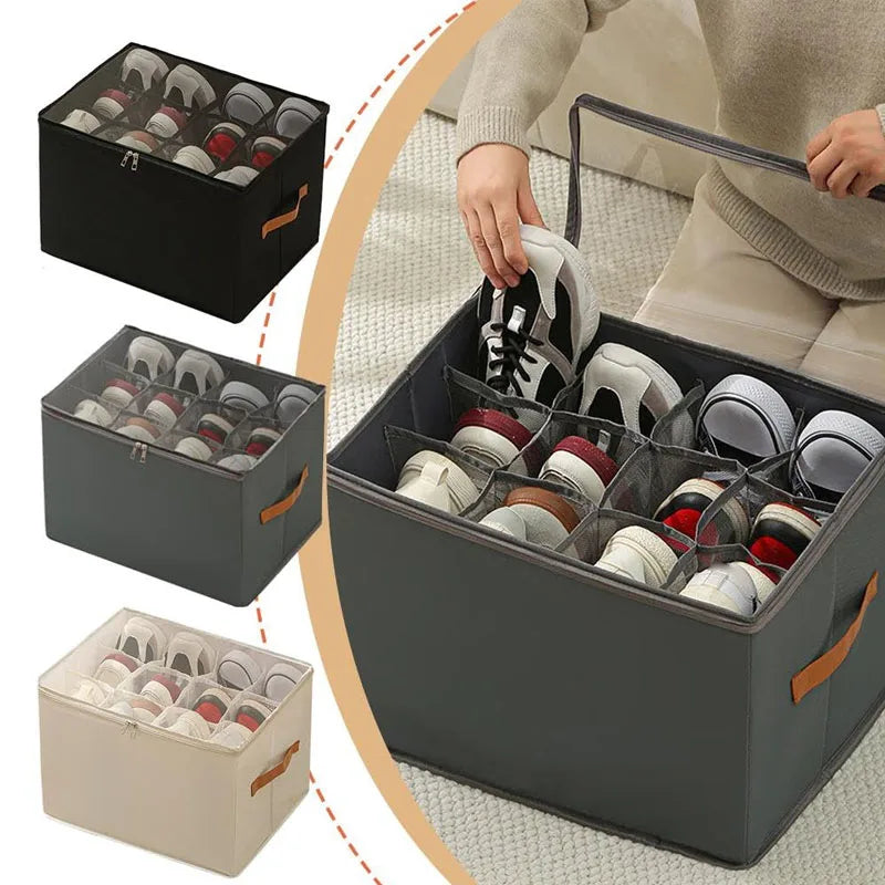 Boîte de Rangement Organisateur de Chaussures à Compartiments