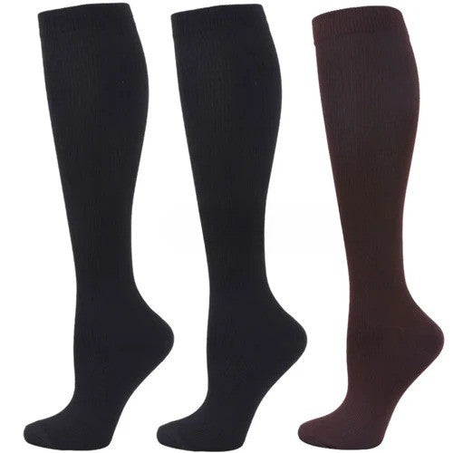 Pack of 3 Medical Compression Knee-High Socks