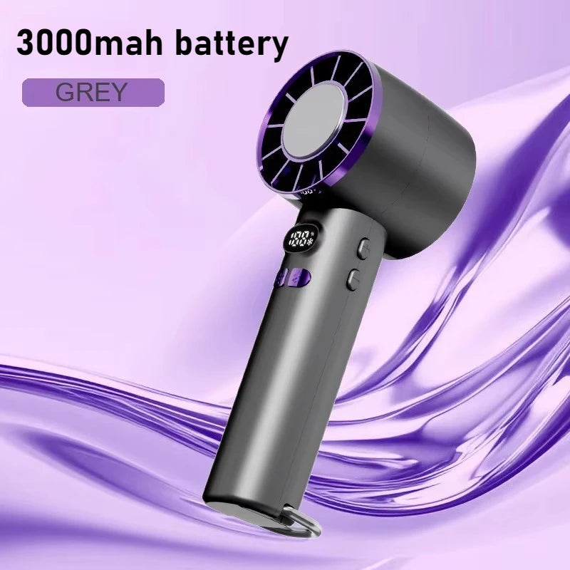 Portable Dual-Use Fan for Desk & Handheld Use
