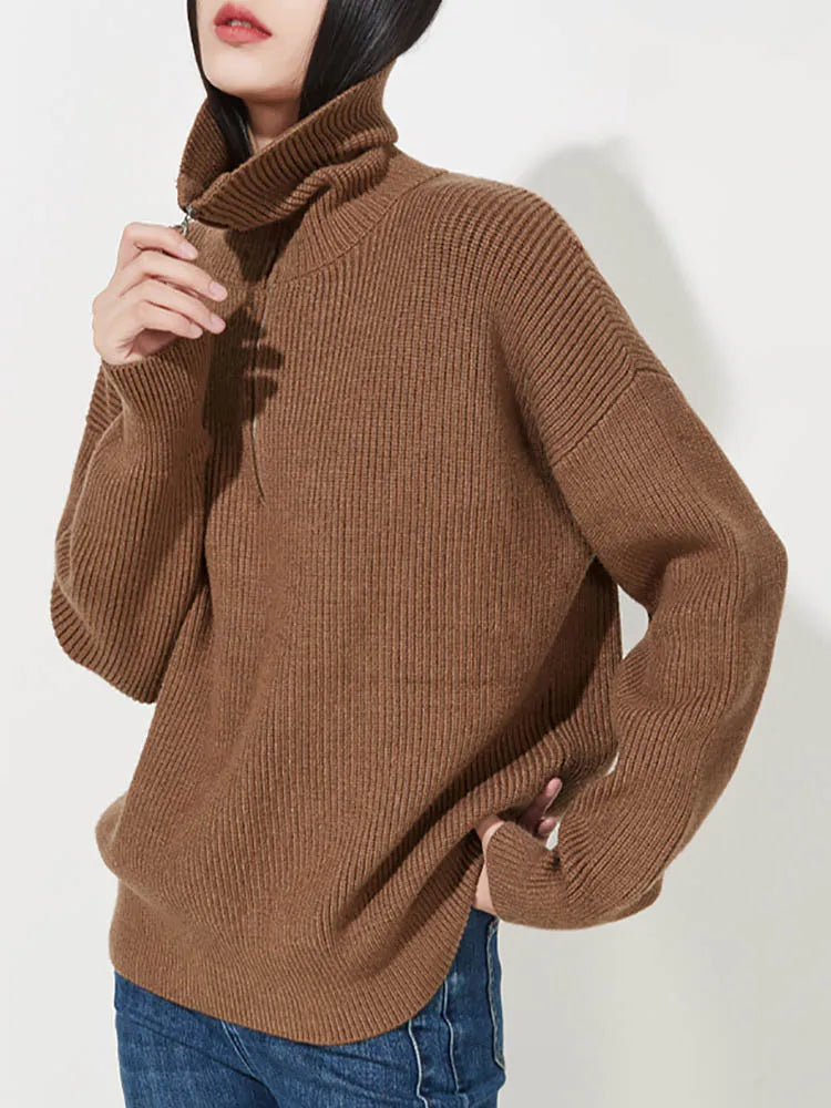 Pull Camioneur avec Col montant à Zip