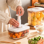 Boîte de conservation sous vide avec date - Pompe OFFERTE