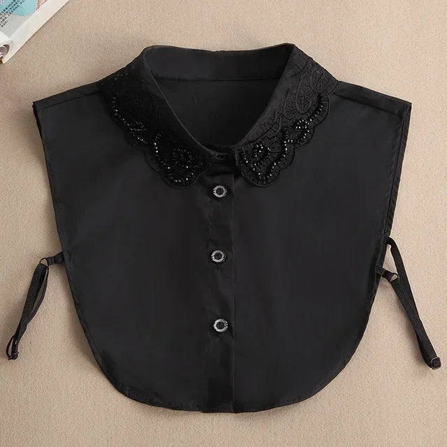 Faux Col de Chemise Amovible
