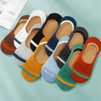 Lot de 10 Chaussettes Invisibles Antidérapantes Été