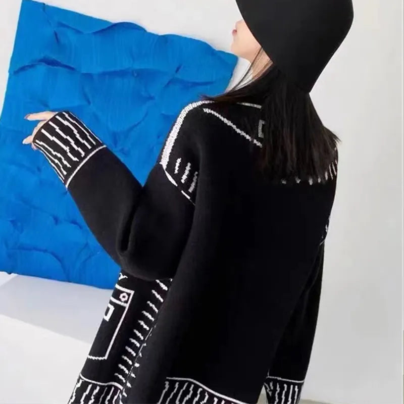 Cardigan Imprimé Graffiti pour Femme