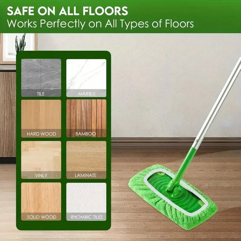 5x Mops en Microfibre Lavables & Réutilisables