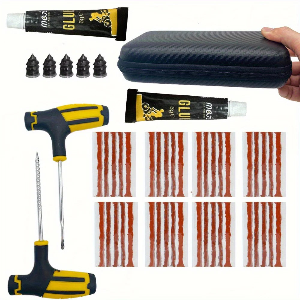 Set Anti-Crevaison d’Urgence – Colle + Mèches Incluses