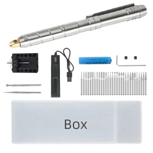 Mini Stylo Graveur Sans Fil - Kit Complet