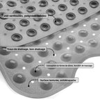 Tapis de Baignoire Extra Long à Ventouses Antidérapantes