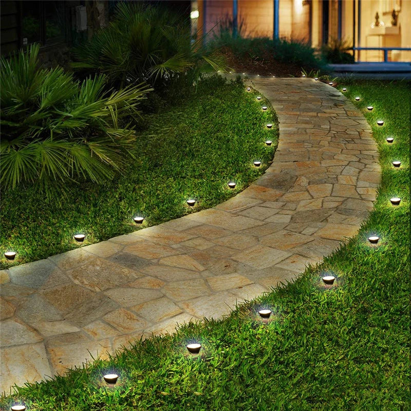 Spot LED solaire de jardin invisibles et imperméables - 10 en 1