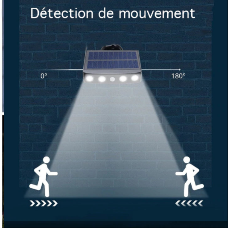 Lampe solaire puissante et rotative