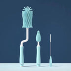 Ensemble de brosses en silicone pour nettoyage verre, biberons et paille