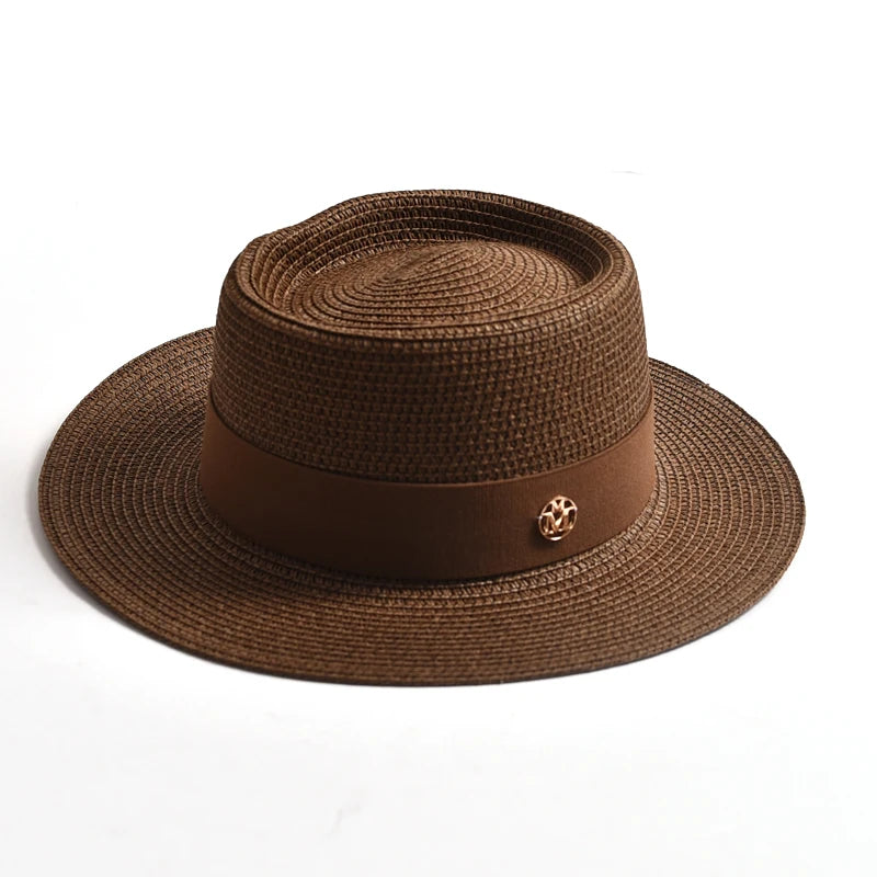 Chapeau de Paille Coloré à Ruban - 17 Couleurs