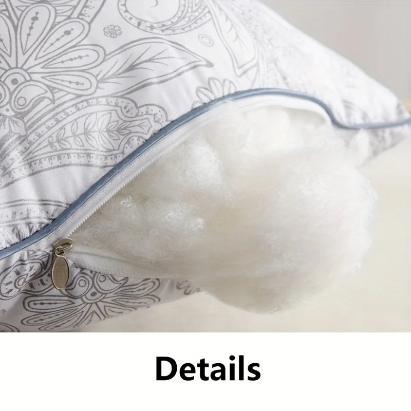 Lot de 2 Oreillers d'Hôtel de Luxe à Motifs