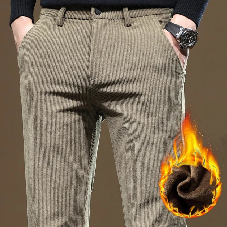 Pantalon en Velours Côtelé Slim Fit pour Homme