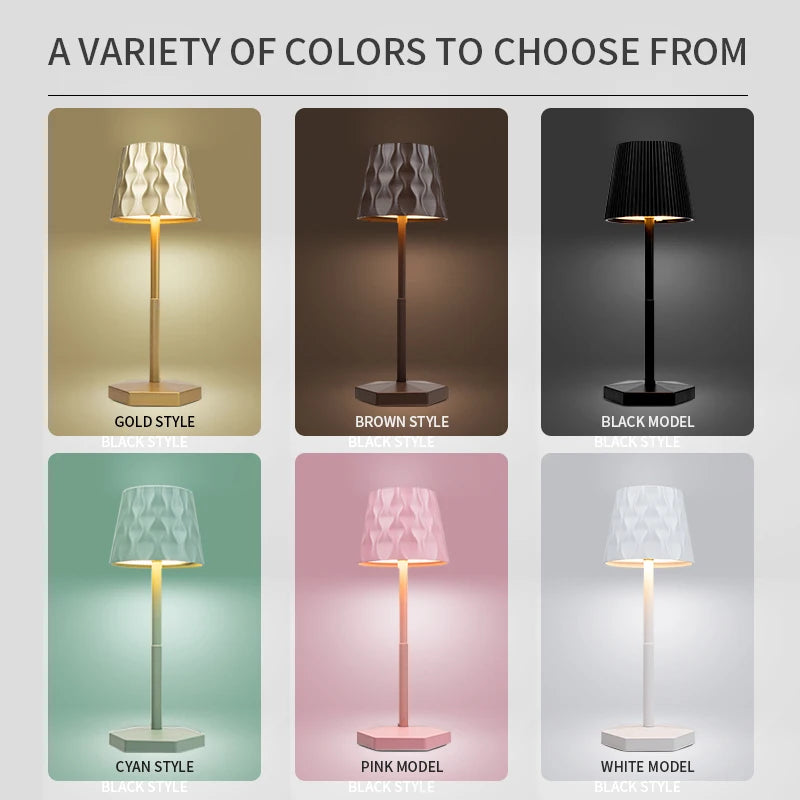 Lampe de Table LED Tactile – 3 Couleurs