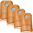 Lot de 2 Dés à Coudre en Cuir