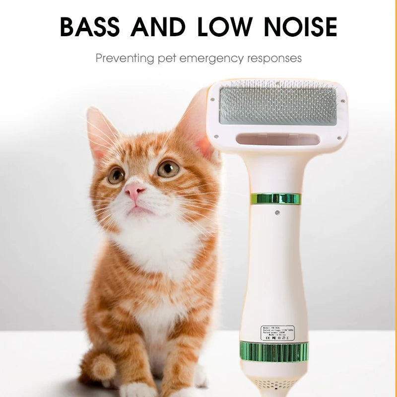 Brosse Sèche-Cheveux 2 en 1 pour Animaux