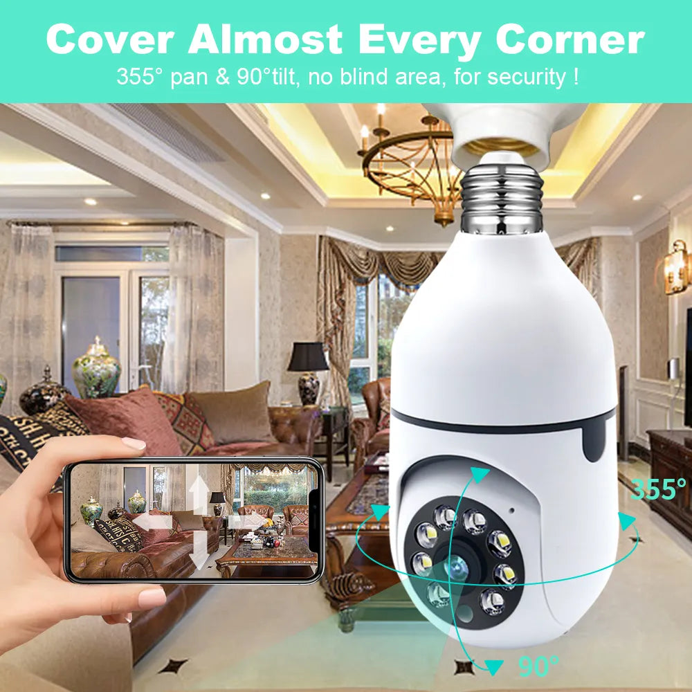 Caméra de Surveillance Bulb Diurne + Nocturne - Wifi 5G