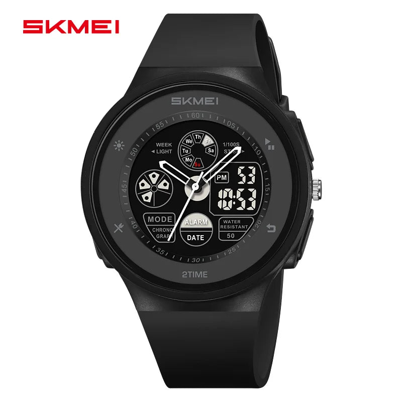Unisex large display chronograph sports watch