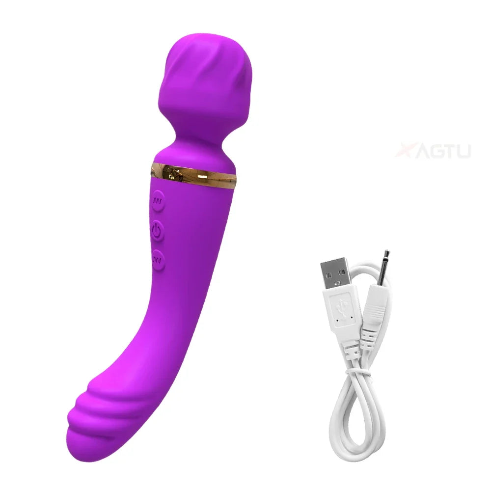 WANDY - Vibromasseur Chauffant pour Femme – Double Stimulations Intime avec Vibrations & Chauffage