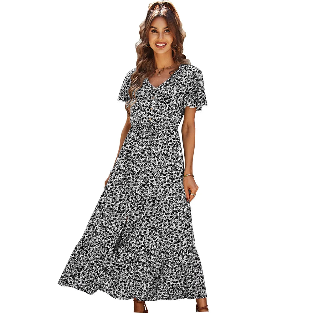 Robes florales vintage pour femme