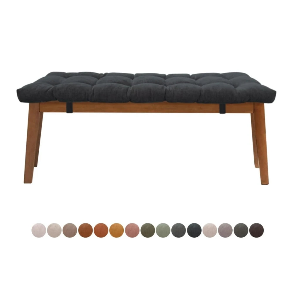 Coussin de Chaise, Banc & Banquette en Velours Côtelé - 31 Tailles
