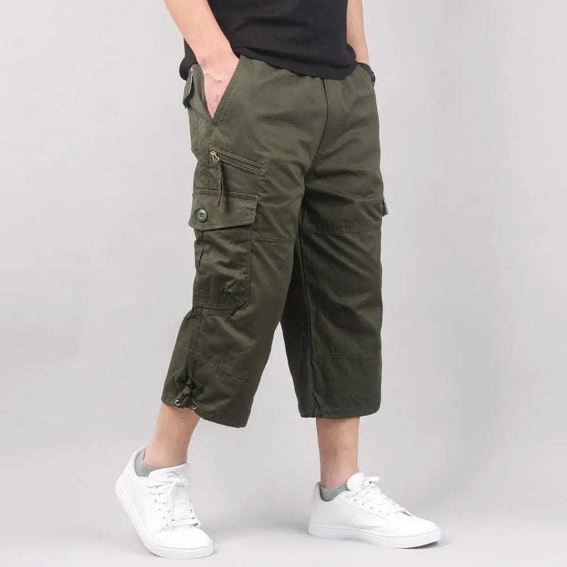 Short Cargo Homme Décontracté Multi-Poches Été