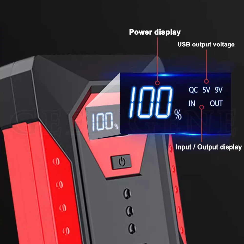Démarreur de Poche pour Batterie avec Lampe Torche LED Incluse