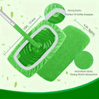 5x Mops en Microfibre Lavables & Réutilisables