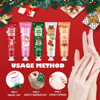Lot de 5 Crèmes pour les mains hydratantes de Noël - Idée cadeau