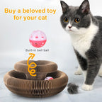 Griffoir Interactif avec Balle pour Chats + 10 Balles OFFERTES
