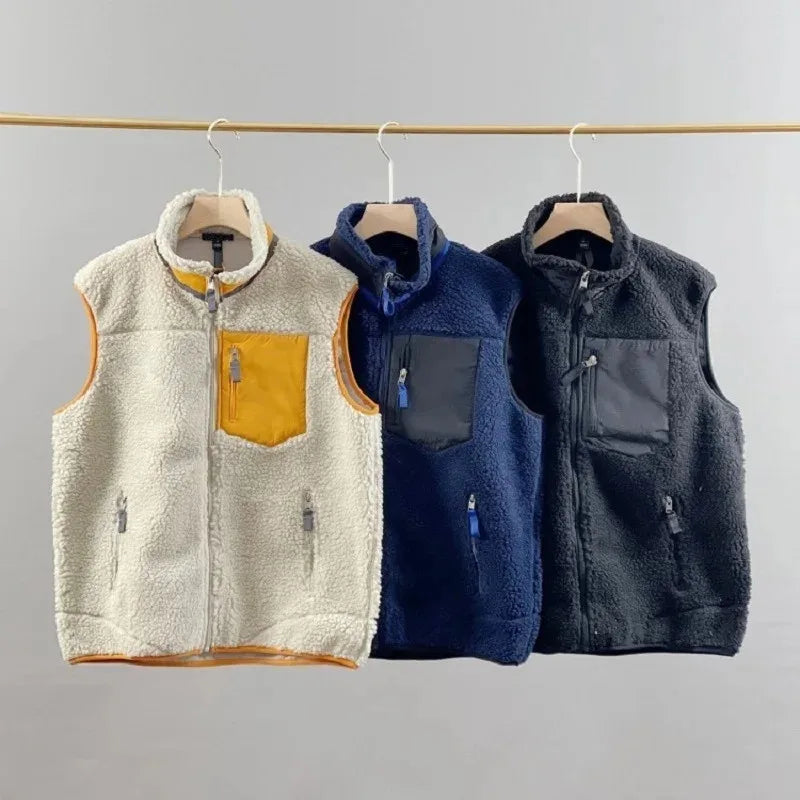 Veste Polaire sans manche chaude d'extérieur - Bicolore