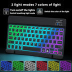 Clavier et Souris Bluetooth Rétroéclairés - Tablette, Smartphone et PC