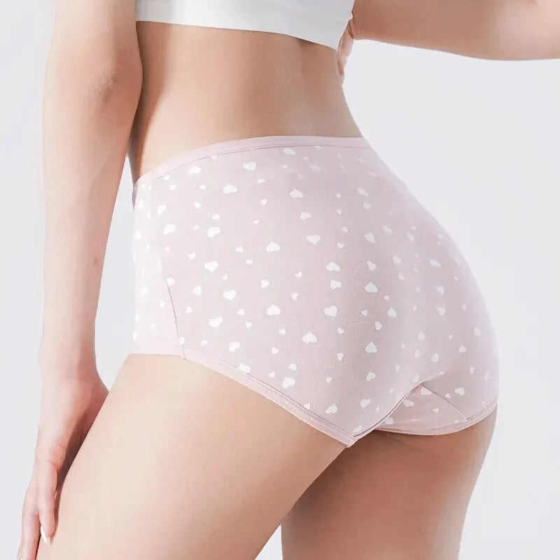 4x Culotte Taille Haute élastique en coton