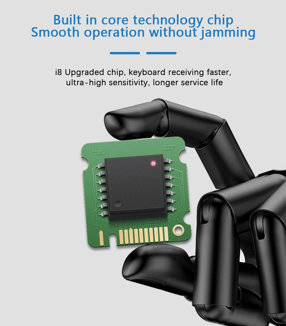 Mini clavier sans-fil ergonomique avec Pad tactile intégré