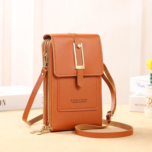 Leather Tactile Phone Wallet Pouch
