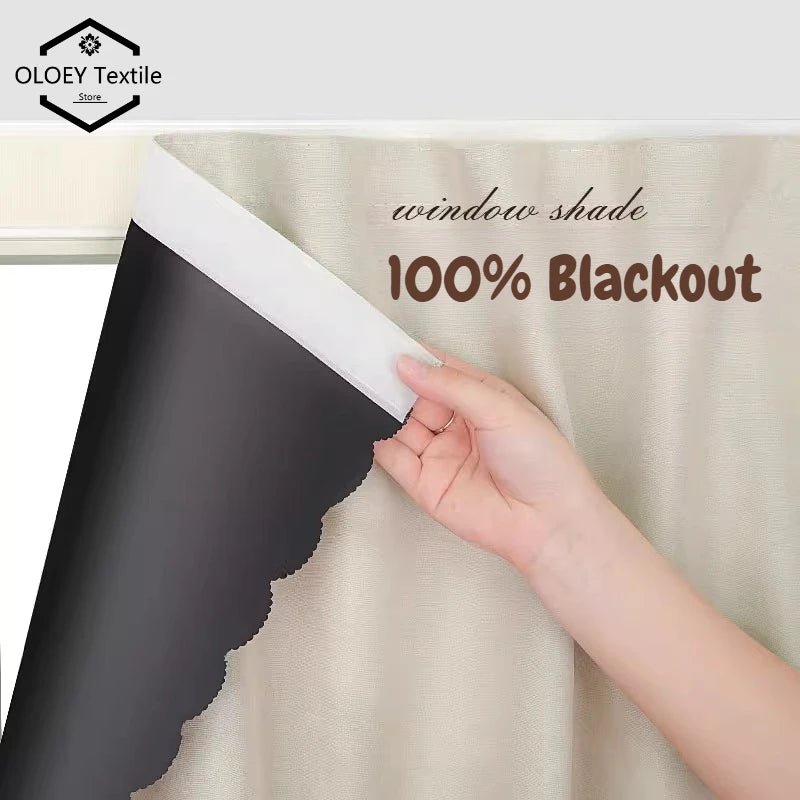 Rideau Occultant Thermique Sans Perçage – 100% Opaque