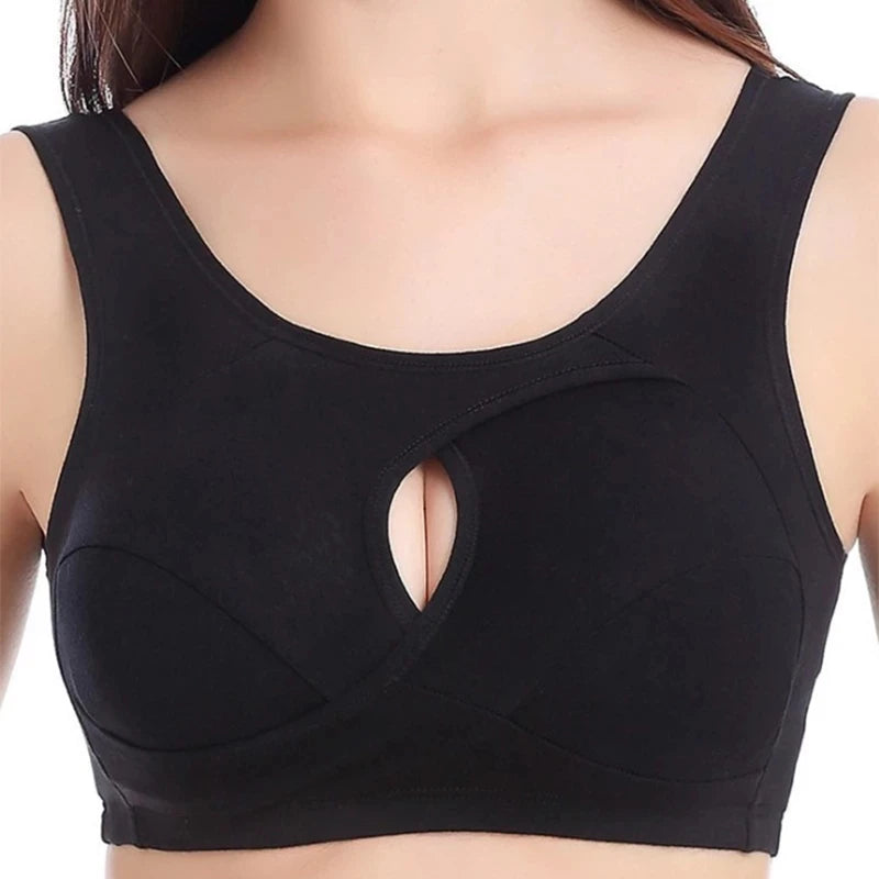 Brassière ajourée en 100% Coton respirant - Grandes Tailles