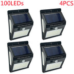 2x Applique solaire avec capteur de mouvement