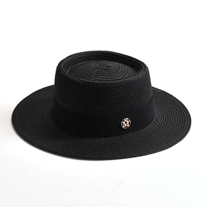 Chapeau de Paille Coloré à Ruban - 17 Couleurs