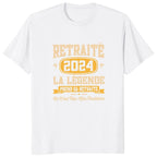T-shirt Personnalisé Retraité 2024 La LEGENDE