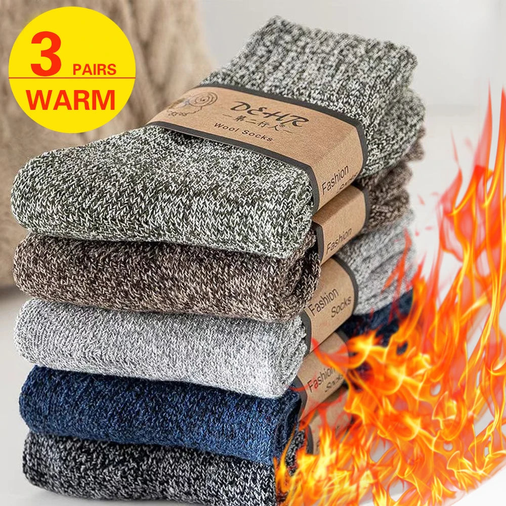Lot de 3 Chaussettes Thermiques Grand Froid