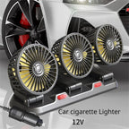 Ventilateur Voiture Silencieux 3 Têtes - USB