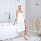 Cocooning Bath - Ensemble 2PCS de Serviettes de Bain Femme