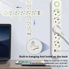 Multiprise 2500W 2 Mètres avec 3 Ports USB