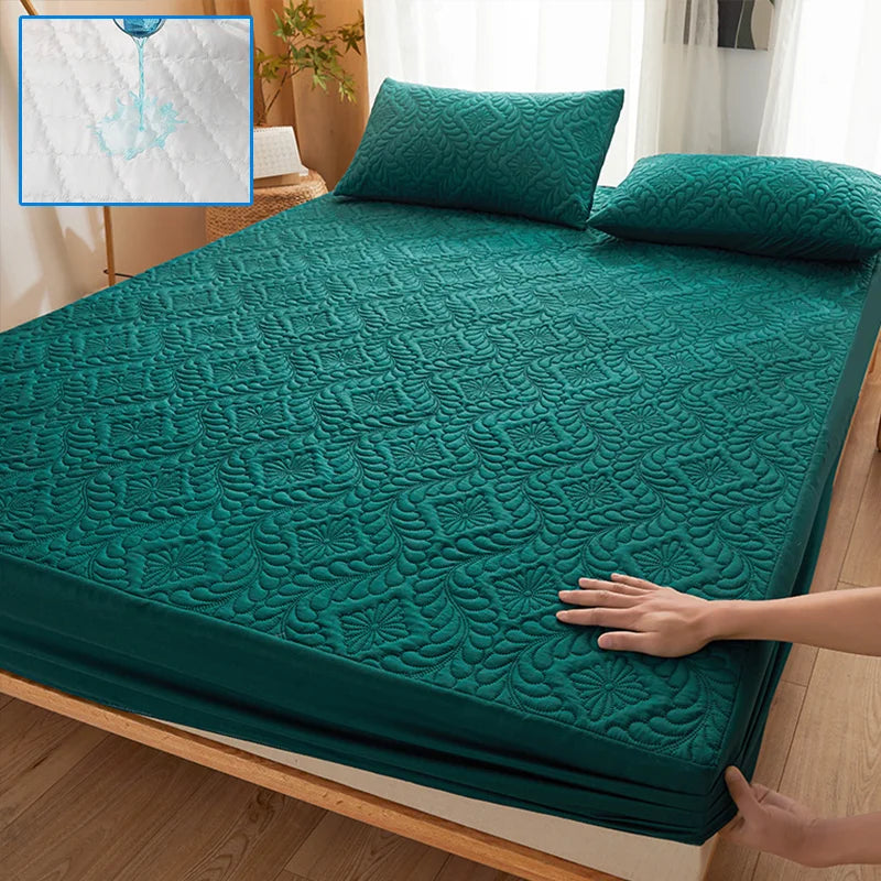 Protège-matelas Imperméable Matelassé 3D à Motif Royal