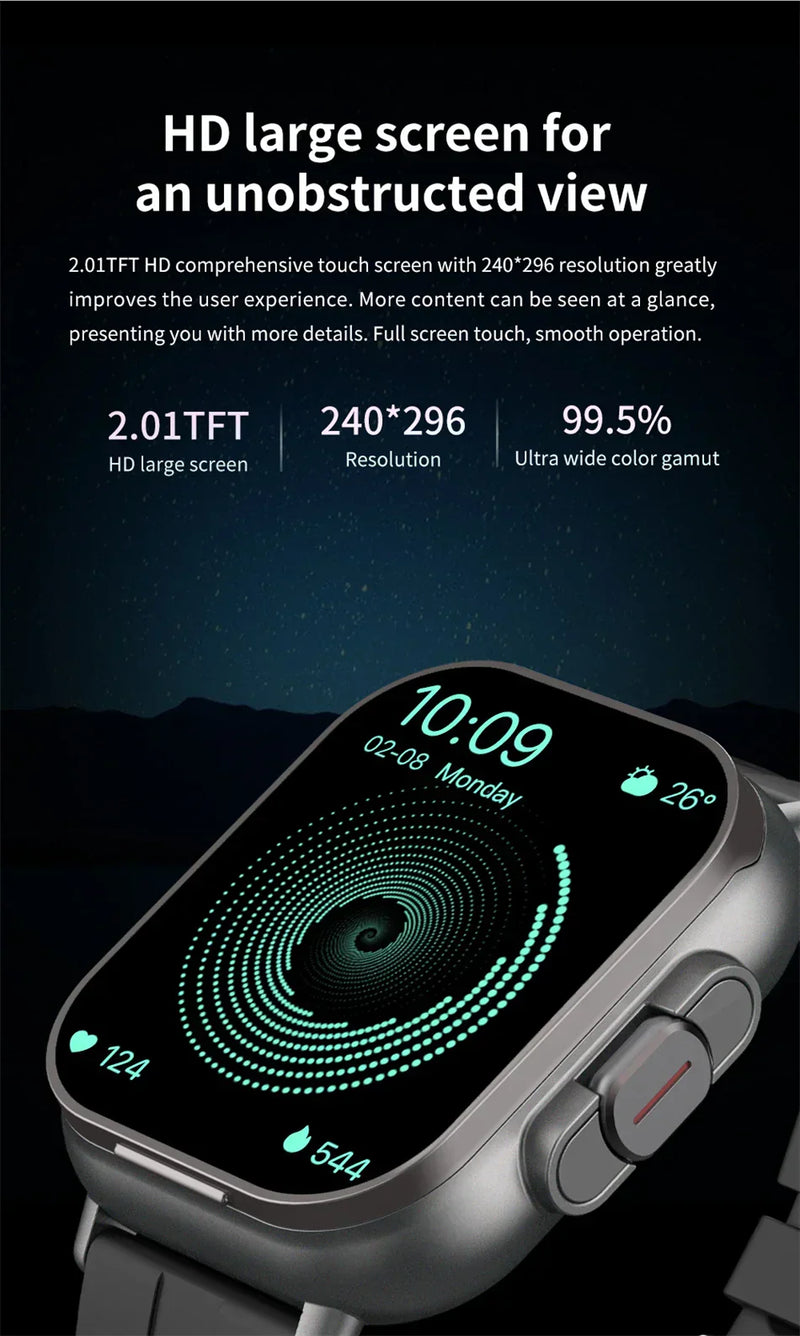 Montre intelligente connectée 2 en 1 avec écouteurs + Bracelet OFFERT